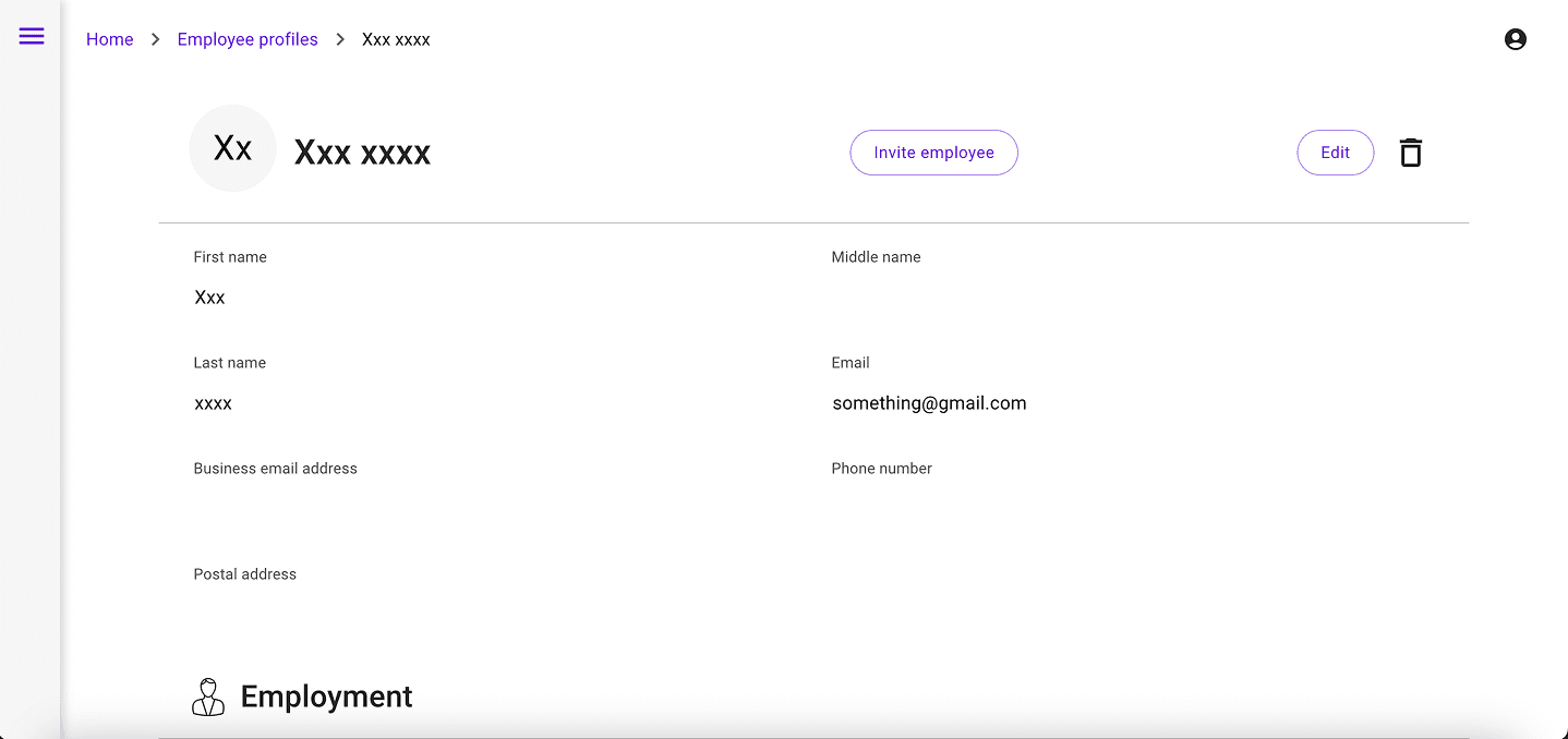 Old employee profile